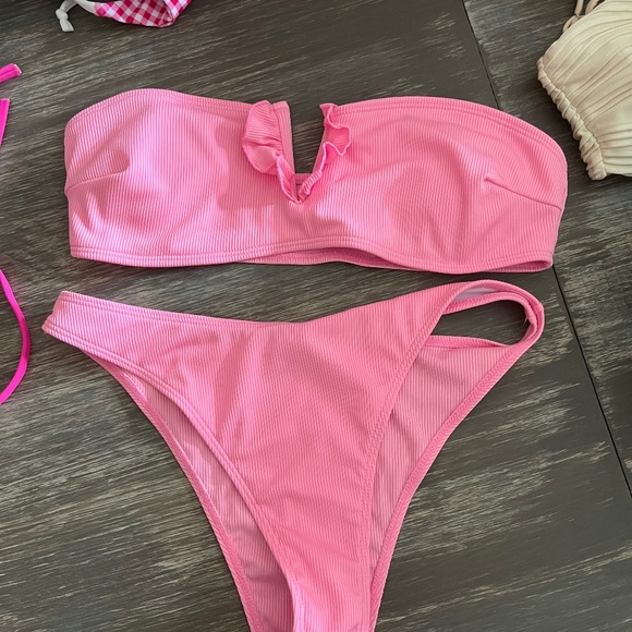Pink bandeu bikini set - Picture 1 of 2